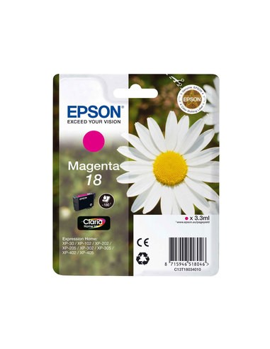 Epson T1803 (18) Magenta Cartucho de Tinta Original - C13T18034012