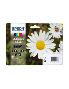 Epson T1816 (18XL) Pack de 4 Cartuchos de Tinta...