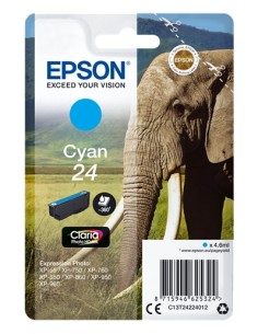 Epson T2422 (24) Cyan Cartucho de Tinta Original -...