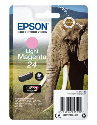 Epson T2426 (24) Magenta Light Cartucho de Tinta Original - C13T24264012