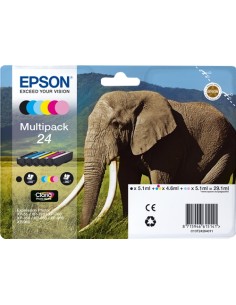 Epson T2428 (24) Pack de 6 Cartuchos de Tinta Originales...