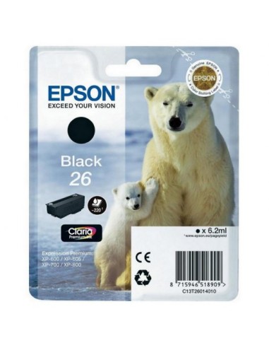 Epson T2601 (26) Negro Cartucho de Tinta Original - C13T26014012