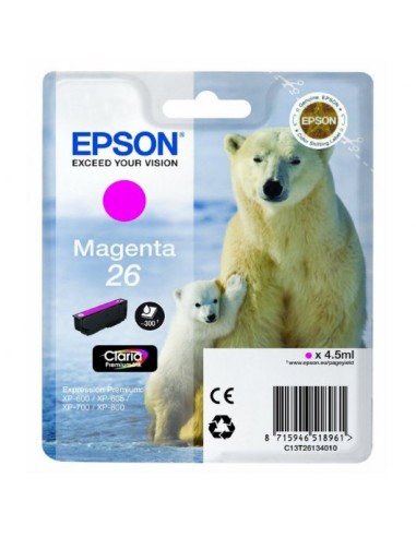 Epson T2613 (26) Magenta Cartucho de Tinta Original - C13T26134012