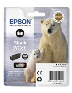 Epson T2631 (26XL) Negro Photo Cartucho de Tinta Original...