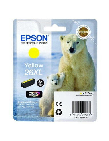 Epson T2634 (26XL) Amarillo Cartucho de Tinta Original - C13T26344012