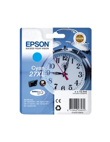 Epson T2712 (27XL) Cyan Cartucho de Tinta Original - C13T27124012