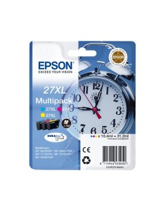 Epson T2715 (27XL) Pack de 3 Cartuchos de Tinta...