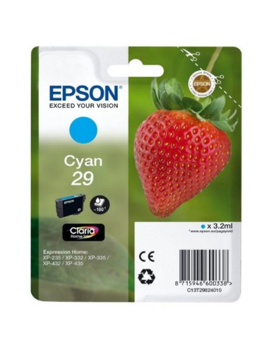 Epson T2982 (29) Cyan Cartucho de Tinta Original - C13T29824012