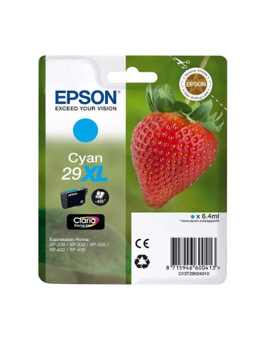 Epson T2992 (29XL) Cyan Cartucho de Tinta Original - C13T29924012