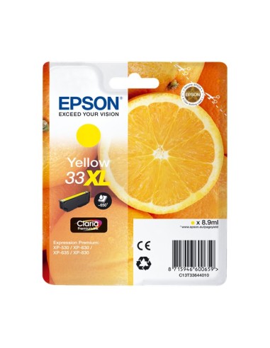 Epson T3364 (33XL) Amarillo Cartucho de Tinta Original - C13T33644012