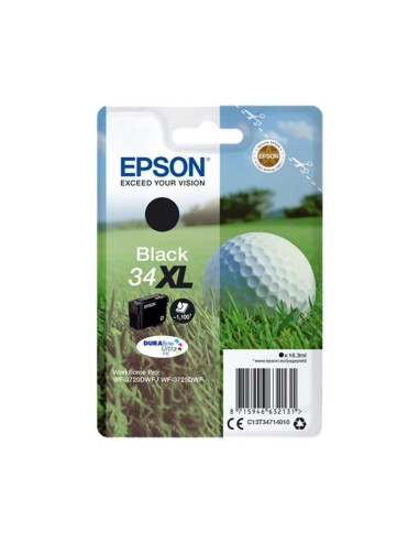 Epson T3471 (34XL) Negro Cartucho de Tinta Original - C13T34714010