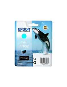 Epson T7602 Cyan Cartucho de Tinta Original - C13T76024010