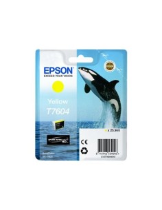 Epson T7604 Amarillo Cartucho de Tinta Original -...