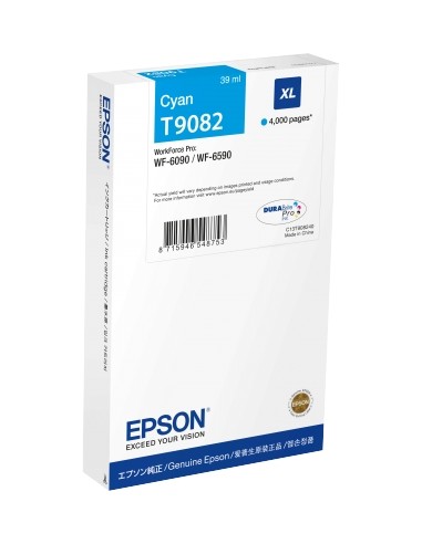 Epson T9082 Cyan Cartucho de Tinta Original - C13T908240