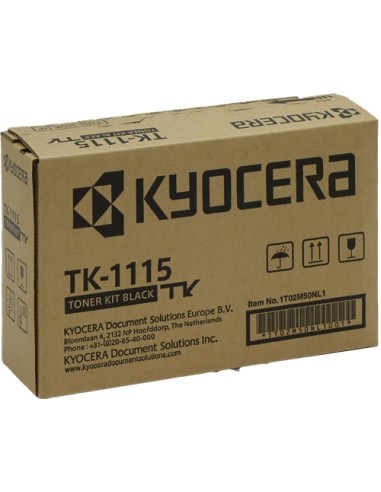 Kyocera TK1115 Negro Cartucho de Toner Original - 1T02M50NL0/1T02M50NL1