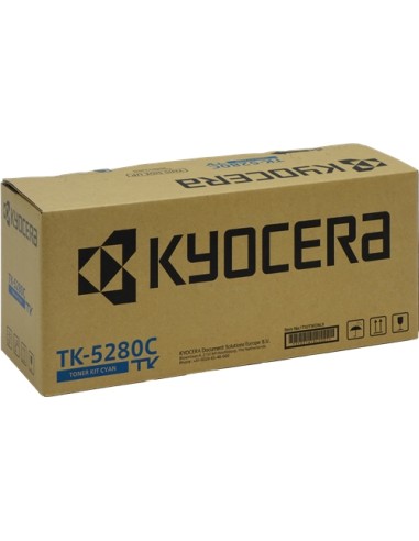 Kyocera TK5280 Cyan Cartucho de Toner Original - 1T02TWCNL0/TK5280C