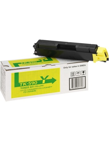 Kyocera TK590 Amarillo Cartucho de Toner Original - 1T02KVANL0/TK590Y