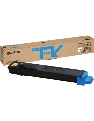 Kyocera TK8115 Cyan Cartucho de Toner Original - 1T02P3CNL0/TK8115C