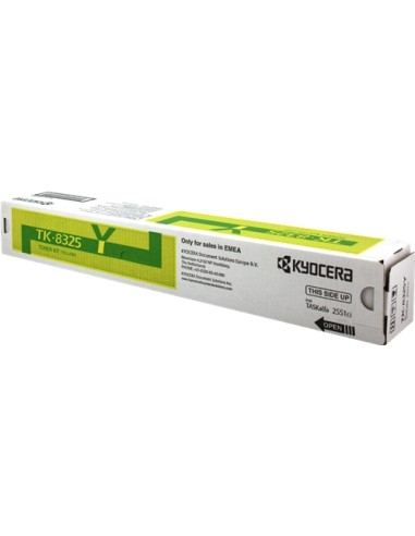 Kyocera TK8325 Amarillo Cartucho de Toner Original - 1T02NPANL0/TK8325Y