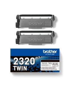 Brother TN2320 Negro Pack de 2 Cartuchos de Toner...