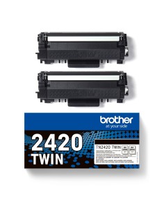 Brother TN2420 Negro Pack de 2 Cartuchos de Toner...