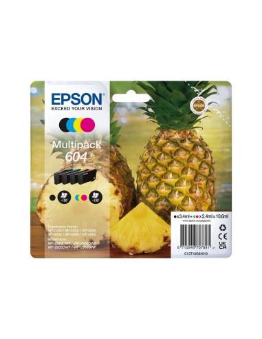 Epson 604 Pack de 4 Cartuchos de Tinta Originales - C13T10G64010