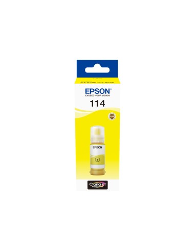 Epson 114 Amarillo Botella de Tinta Pigmentada Original - C13T07B440