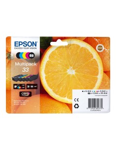 Epson T3337 (33) Pack de 5 Cartuchos de Tinta Originales...