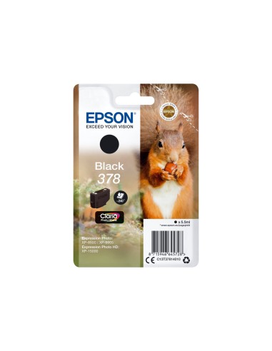 Epson 378 Negro Cartucho de Tinta Original - C13T37814010