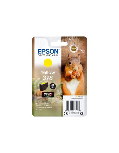 Epson 378 Amarillo Cartucho de Tinta Original - C13T37844010