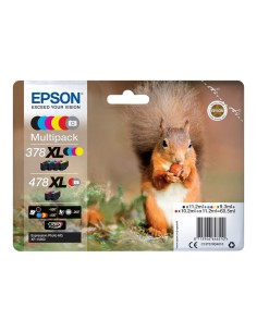 Epson 378XL/478XL Pack de 6 Cartuchos de Tinta Originales...