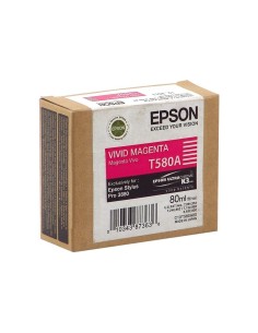 Epson T580A Magenta Vivido Cartucho de Tinta Original -...