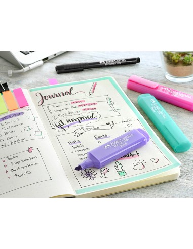 Rotulador faber fluorescente 1546 expositor de 60 unidades colores surtidos