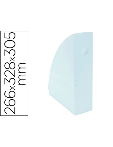 Revistero exacompta aquarel mag cube azul pastel 266x328x305 mm