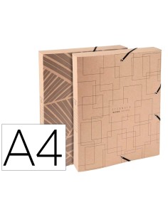 Carpeta de proyecto exacompta eterneco carton ecologico din a4 lomo 40 mm