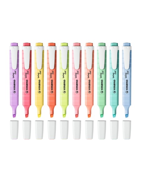 Rotulador stabilo fluorescente swing cool pastel deskset estuche de 18 unidades colores surtidos
