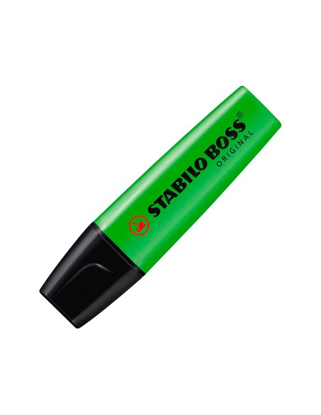 Rotulador stabilo boss fluorescente 70 verde estuche de 4 unidades