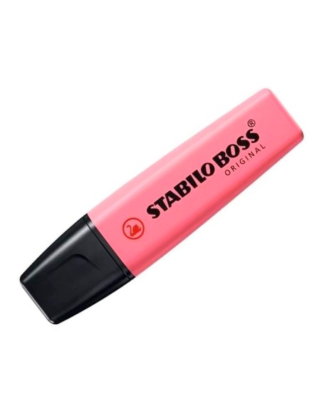Rotulador stabilo boss fluorescente 70 pastel fucsia helado