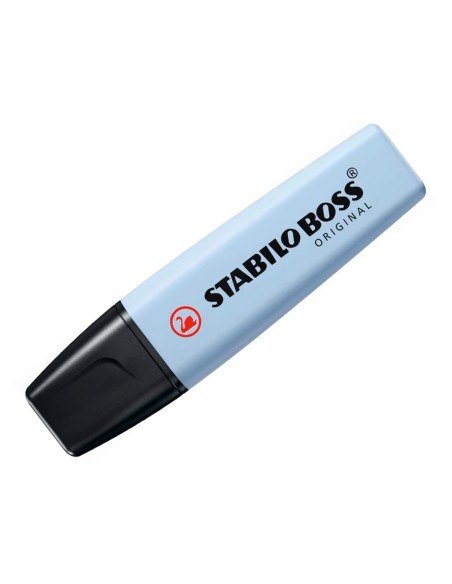 Rotulador stabilo boss fluorescente 70 pastel azul ventoso