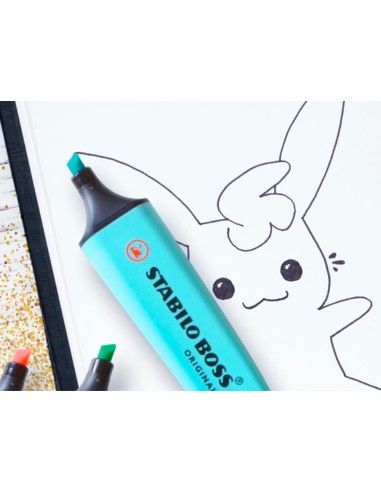 Rotulador stabilo boss fluorescente 70 deskset estuche de 23 unidades colores surtidos