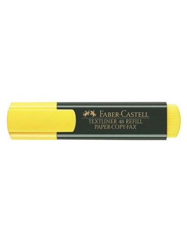Rotulador faber castell fluorescente textliner 48 07 amarillo blister de 1 unidad