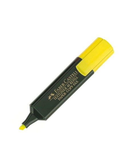 Rotulador faber castell fluorescente textliner 48 07 amarillo blister de 1 unidad