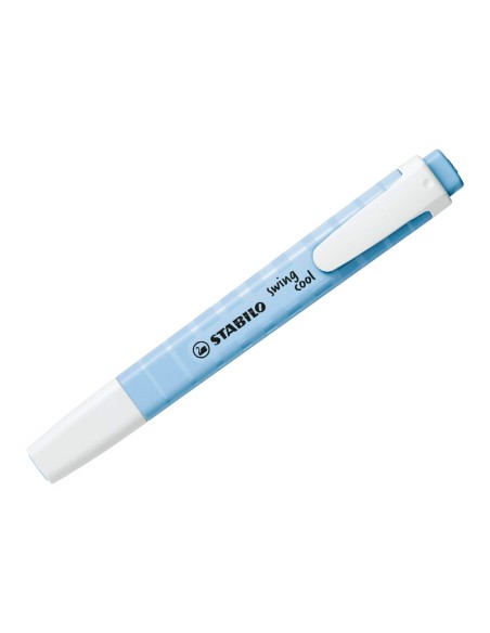 Rotulador stabilo fluorescente swing cool pastel azul nublado