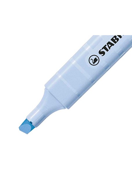 Rotulador stabilo fluorescente swing cool pastel azul nublado
