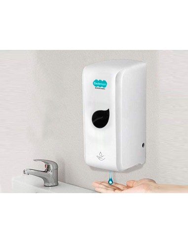 Dispensador para gel y jabon bacterisan para pared automatico 800 ml blanco 125x140x270 mm