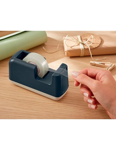 Portarrollo sobremesa leitz cosy plastico para cintas 33 mt color gris