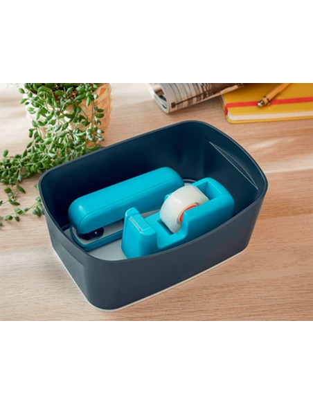 Portarrollo sobremesa leitz cosy plastico para cintas 33 mt color azul Portarrollo sobremesa leitz cosy plastico para cintas 33 mt color azul