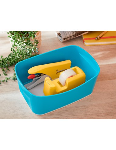 Portarrollo sobremesa leitz cosy plastico para cintas 33 mt color amarillo