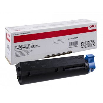 Toner oki b412dn 432dn 512dn mb472dnw 492dn negro 700 pag