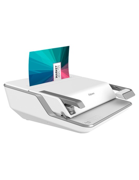 Encuadernadora para canutillo fellowes lyra 3 en 1 perfora hasta 20h a4 encuaderna 300h grapa 30h taladra 2 y 4